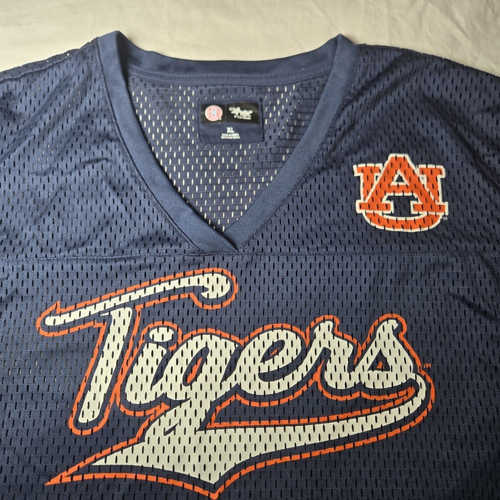 Auburn AU Tigers Blue Mesh Jersey Shirt Knights G-lll Sports Women's XL - Picture 6 of 8